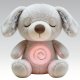 Glowing Gray Puppy Plush Toy - Soft LED-Stuffed Animal for Kids