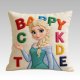 Frozen Elsa “Happy Cake” Embroidered Pillow - Kids’ Decorative Cushion