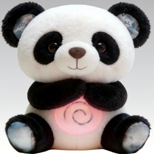 Glowing Panda Plush Toy - Cuddly LED-Stuffed Animal for Kids